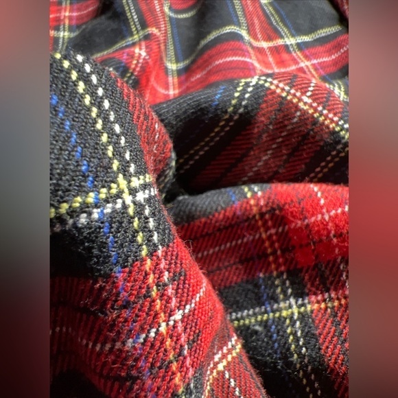 Bershka Red/Black Plaid pants Size Small - Picture 5 of 16